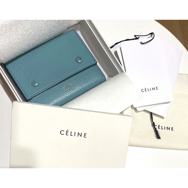 CELINE バイカラー二つ折りミニウォレット 旧ロゴ 本格派ま！ 7316円 ...