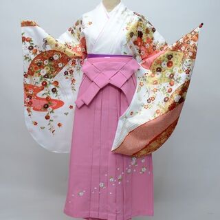 二尺袖 着物 袴フルセット From KYOTO 卒業式にどうぞ NO22921(振袖)