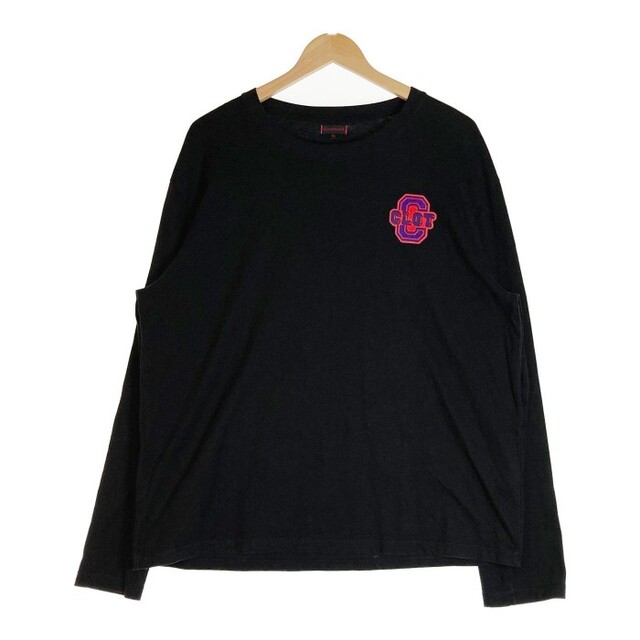 ★クロット ロングスリーブTシャツ ロゴワッペン ブラック  sizeXL