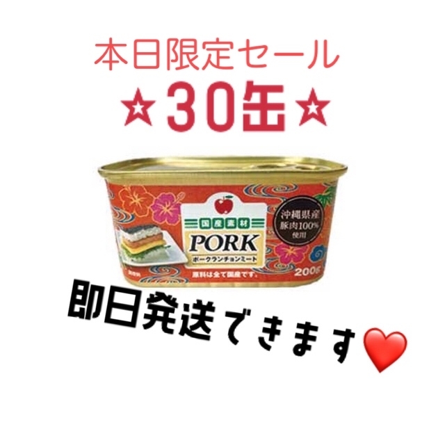 沖縄県産豚肉100% ポークランチョンミート コープ限定 - 肉類(加工食品)