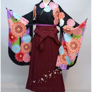 着物袴セット ジュニア用へ直し 135～150cm 袴変更可能 NO29594(和服/着物)