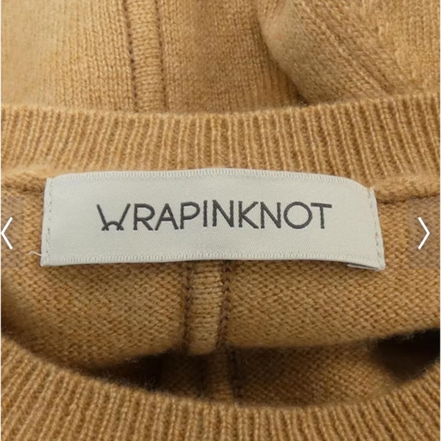 WRAPINKNOT(ラッピンノット)のラッピンノット WRAPINKNOT ニット　安西こずえ COZ コラボ半袖 レディースのトップス(ニット/セーター)の商品写真