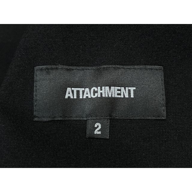 ATTACHIMENT(アタッチメント)の定価37,800円 アタッチメント ストレッチ ポンチ 3B ジャケット 黒 M メンズのジャケット/アウター(テーラードジャケット)の商品写真