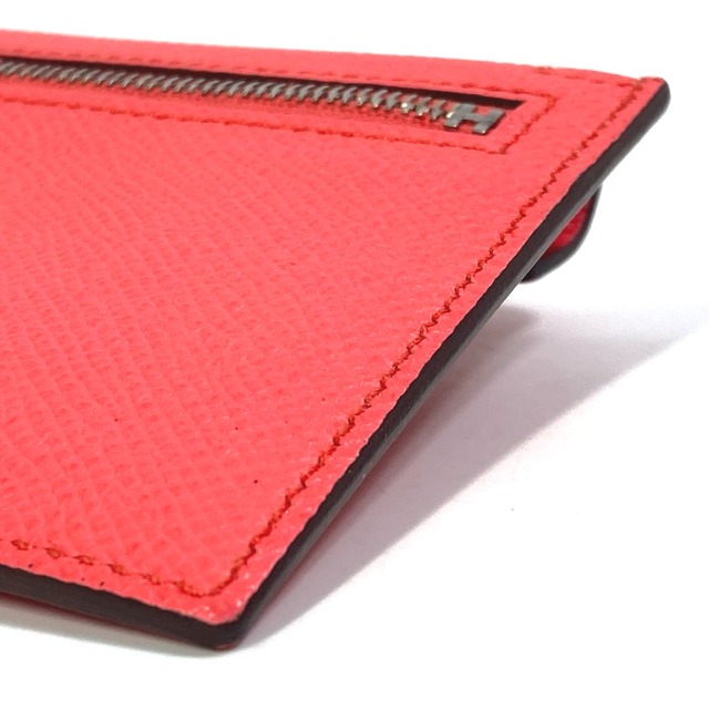 エルメス HERMES ケリーポケットコンパクト 小銭入れ 財布 コインケース エプソン Y刻 ローズテキサス(推定) ピンク