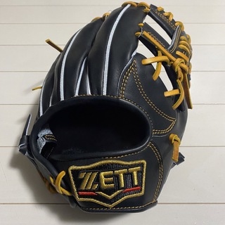 ZETT - ゼット 未使用 硬式グラブ 二塁手 遊撃手 プロステイタス 完売品 ブラック