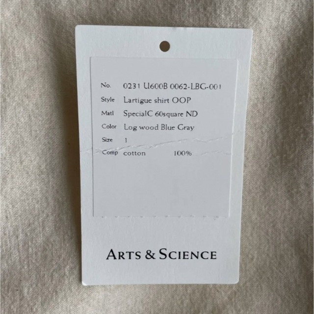ARTS&SCIENCE Lartigue shirt OOP