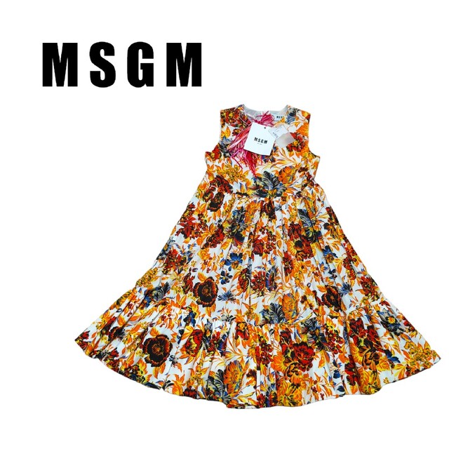 MSGM フラワーワンピース