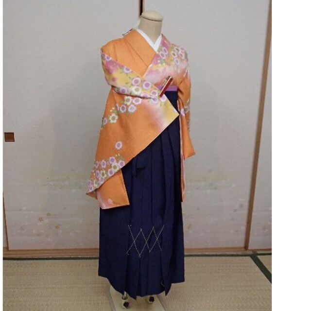卒業式 二尺袖着物 袴 半幅帯 ３点セットの通販 by ゆーみ's shop｜ラクマ