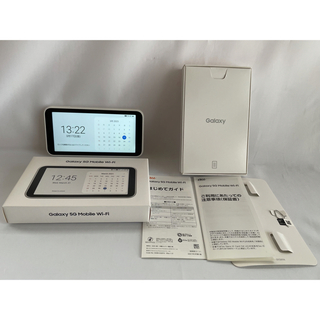 サムスン(SAMSUNG)のGalaxy 5G Mobile Wi-Fi SCR01SWU ホワイト(PC周辺機器)