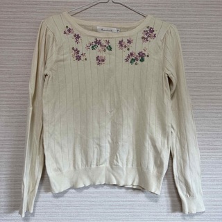 クチュールブローチ(Couture Brooch)の花柄刺繍ニット(ニット/セーター)