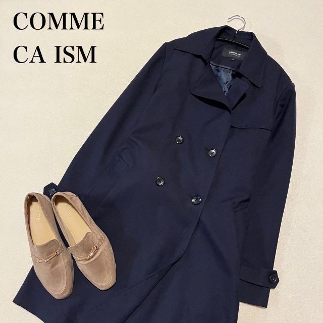 COMME CA ISM - COMME CA ISM コムサイズム トレンチコート ネイビー