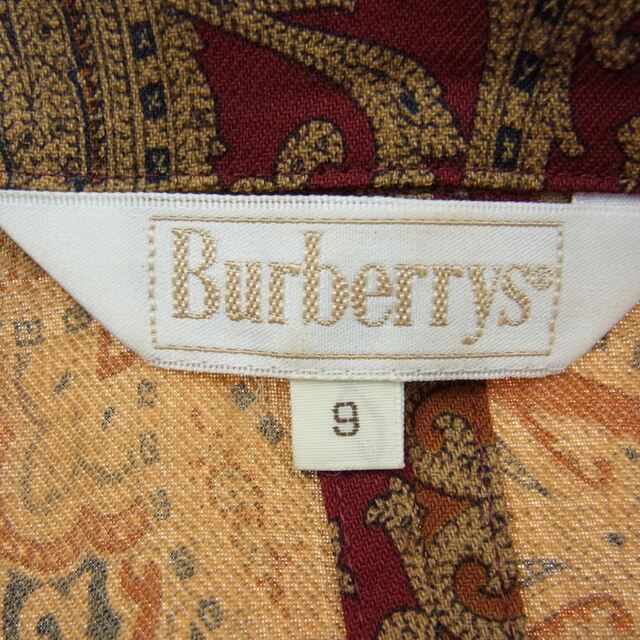バーバリーズ BURBERRYS セットアップ ペイズリー 総柄 ウール シャツ スカート セットアップ マルチカラー系 9【中古】 メンズのジャケット/アウター(その他)の商品写真