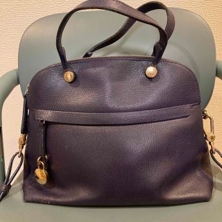 フルラ(Furla)のFURLAパイパーネイビー(ハンドバッグ)