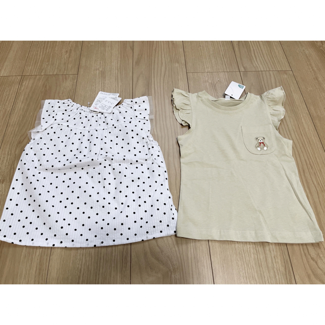 トップス　2点 キッズ/ベビー/マタニティのキッズ服女の子用(90cm~)(Tシャツ/カットソー)の商品写真