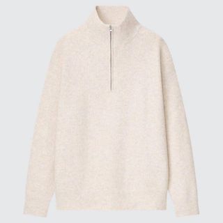 ユニクロ(UNIQLO)のスフレヤーンハーフジップセーター　ユニクロ(ニット/セーター)