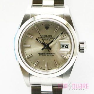 ロレックス(ROLEX)のロレックス デイト 79160 シルバー 女腕時計 K番 中古 OH・仕上げ済(腕時計)