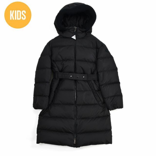 MONCLER(モンクレール)の【BLACK】モンクレール ダウンコート キッズ キッズ/ベビー/マタニティのキッズ服女の子用(90cm~)(ジャケット/上着)の商品写真