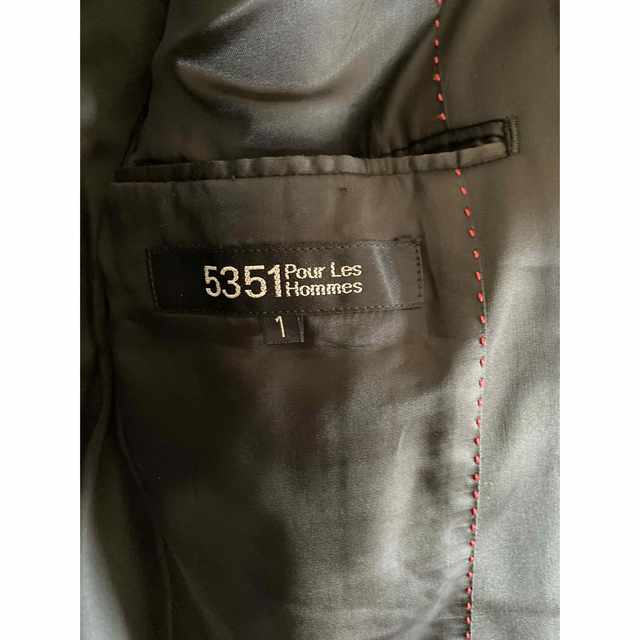 5351 POUR LES HOMMES(ゴーサンゴーイチプールオム)の5351 ジャケット　ブラック メンズのジャケット/アウター(テーラードジャケット)の商品写真