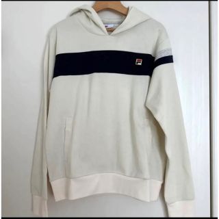 FILA フィラ テニスウェア テニスフーディープルパーカー白 メンズL新品