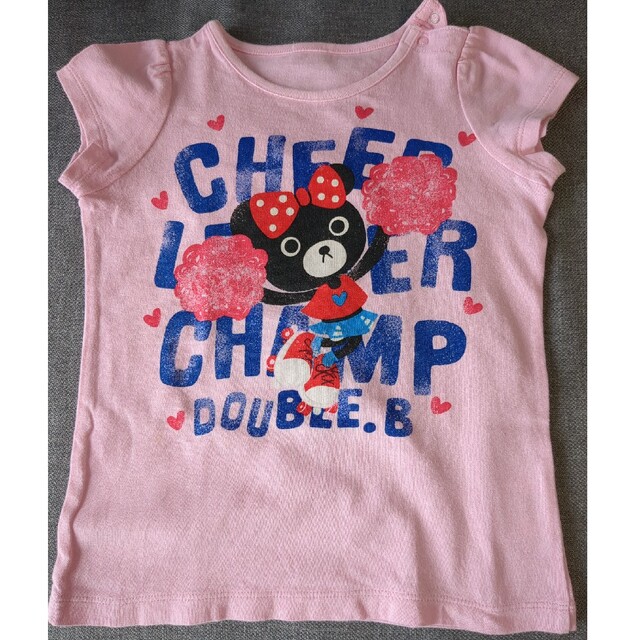 DOUBLE.B(ダブルビー)のミキハウスダブルB半袖Ｔシャツ キッズ/ベビー/マタニティのキッズ服女の子用(90cm~)(Tシャツ/カットソー)の商品写真