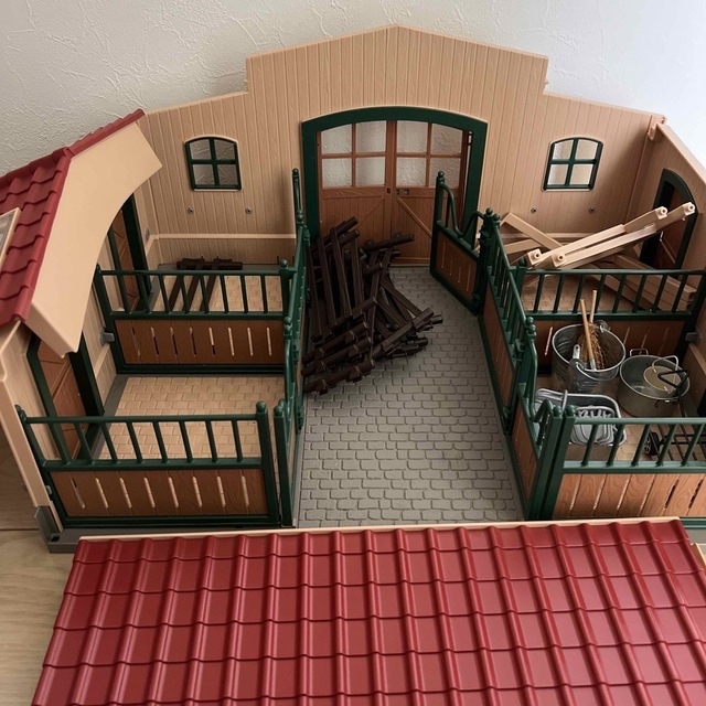 Schleich シュライヒ　レア　ミニチュア馬小屋