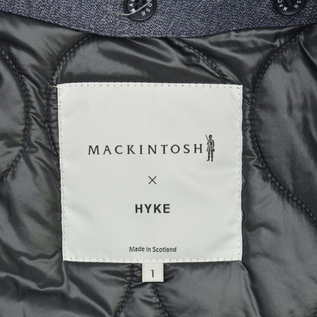 【新品】  HYKE / ハイク | × MACKINTOSH / マッキントッシュ / キルティングライナー ゴム引きコート | 1 | ネイビー | レディース