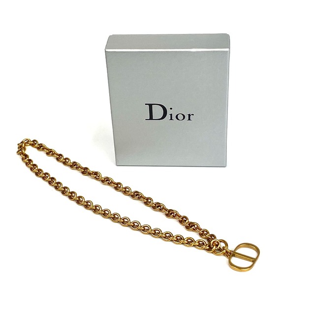 [USED/]Christian Dior クリスチャンディオール ネックレス・チョーカー ネックレス CDロゴ ゴールド 30 モンテーニュ  tdc-005090-4e約455cmトップ