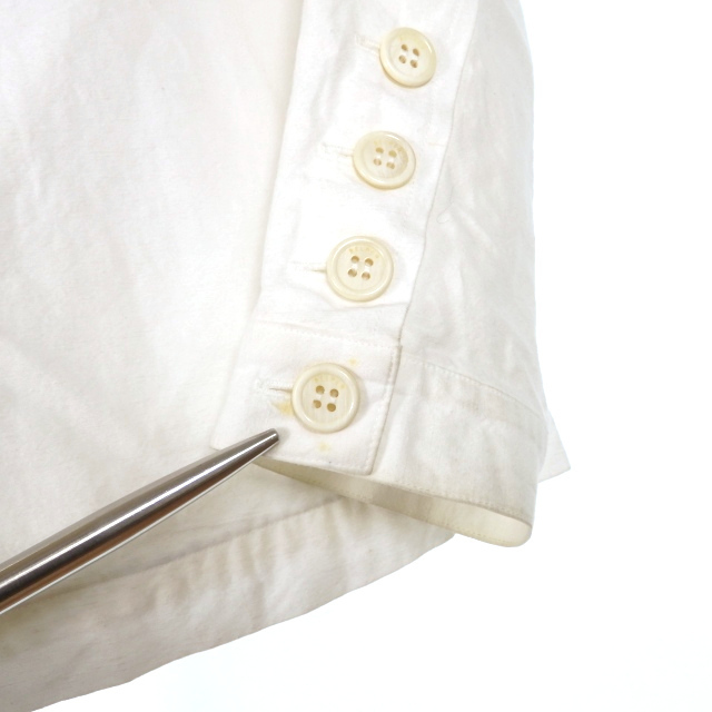 ベルパー BELPER TUCKED SHIRTS タックシャツ ブラウス 白