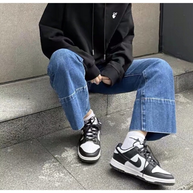 NIKE - 希少22.5◇NIKE DUNK LOW GS ナイキ ダンク ロー パンダの通販