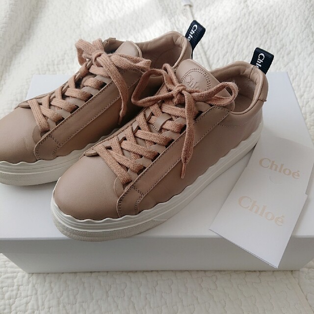 クロエ Chloe* ローレン レザー レースアップスニーカー 36 【売れ筋