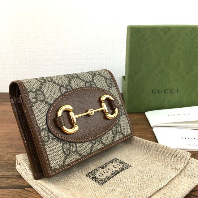 Gucci(グッチ)の未使用品 GUCCI コンパクトウォレット ホースビット 38 レディースのファッション小物(財布)の商品写真