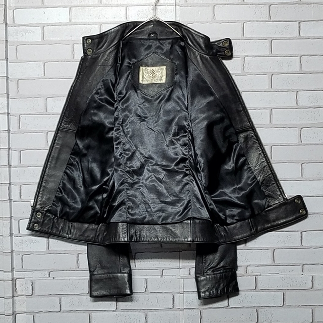 HIROKI】レザージャケット 横浜元町 ライダース シープスキンの HIROKI】レザージャケット 横浜元町 ライダース シープスキンの