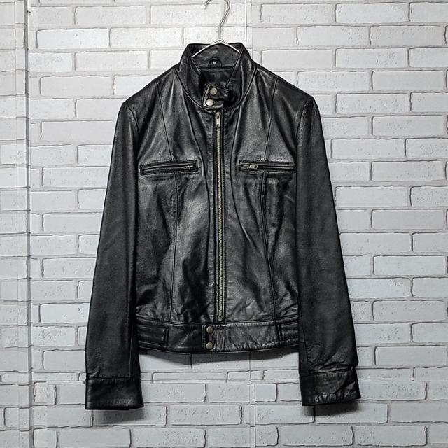 HIROKI】レザージャケット 横浜元町 ライダース シープスキンの HIROKI】レザージャケット 横浜元町 ライダース シープスキンの