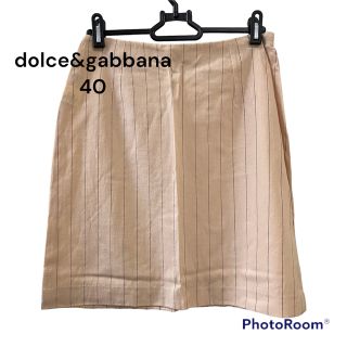 ドルチェアンドガッバーナ(DOLCE&GABBANA)のDOLCE&GABBANA ストライプスカート(ひざ丈スカート)