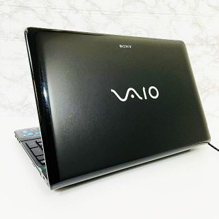 SONY - 美品✨SONY VAIO シンプル黒☆カメラ付きノートパソコン 大容量