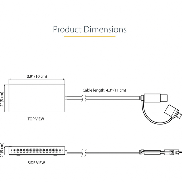 StarTech.com ディスプレイアダプター／USB-C & USB-A接続 5