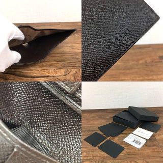 未使用品 BVLGARI 二つ折り財布 こげ茶 72