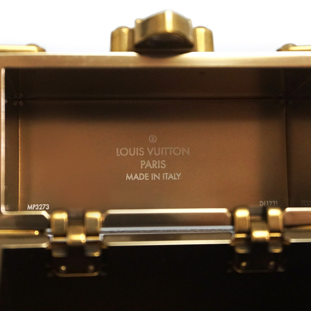 LOUIS VUITTON(ルイヴィトン)のルイ ヴィトン トランク ボックス イヤホンポーチ ショルダーバッグ 斜め掛け ネックレス モノグラム ブラウン 茶 MP3273 箱付 LOUIS VUITTON（未使用　展示品） メンズのバッグ(ショルダーバッグ)の商品写真