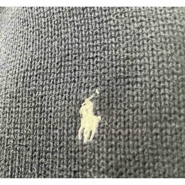 POLO RALPH LAUREN(ポロラルフローレン)のポロ　ラルフローレン　ジップアップ　カーディガン　ニット　ネイビー　人気　完売 レディースのトップス(ニット/セーター)の商品写真