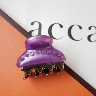 7200円 Emi 様ご専用✴︎アッカ acca ヘアクリップ パープル大 アッカ