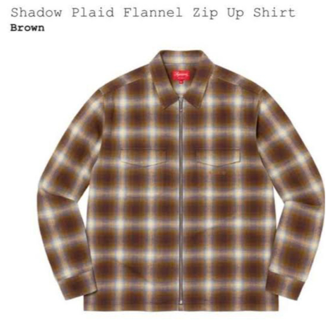 Supreme Shadow Plaid Flannel ZipUp Shirtのサムネイル
