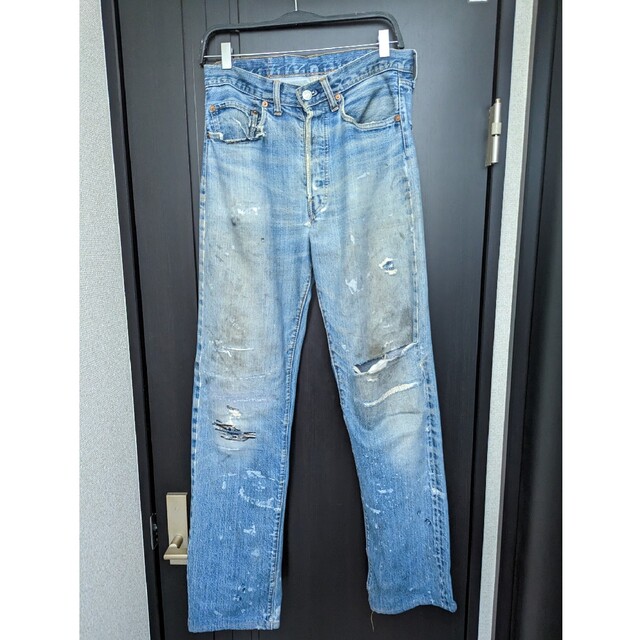 Levi's(リーバイス)の66前期/Levi's/w40.5cm/デニム/リペア有/vintage メンズのパンツ(デニム/ジーンズ)の商品写真