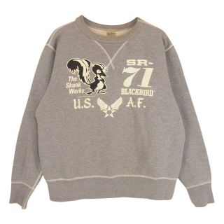 バズリクソンズ(Buzz Rickson's)のBuzz Rickson's バズリクソンズ SR-71 The Skunk Works スカンク ワークス スウェット グレー系 L【中古】(スウェット)