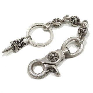 クロムハーツ(Chrome Hearts)のクロムハーツ #2 クロスボール キーチェーン 925 (SV925) メンズ CHROME HEARTS 【中古】 【アパレル・小物】(長財布)