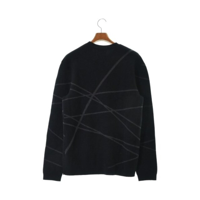 Theory セオリー ニット・セーター M 黒xグレー(総柄) 【古着】【中古】 Theory セオリー ニット・セーター M 黒