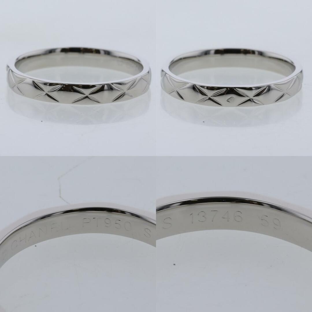 CHANEL(シャネル)のシャネル リング 指輪 マトラッセ 幅約3mm プラチナPT950 18号 メンズ CHANEL 【中古】 K30217613 メンズのアクセサリー(リング(指輪))の商品写真