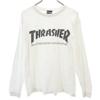 スラッシャー(THRASHER)のスラッシャー ロゴプリント 長袖 Tシャツ M 白系 THRASHER ロンT メンズ 【中古】  【230317】(Tシャツ/カットソー(半袖/袖なし))