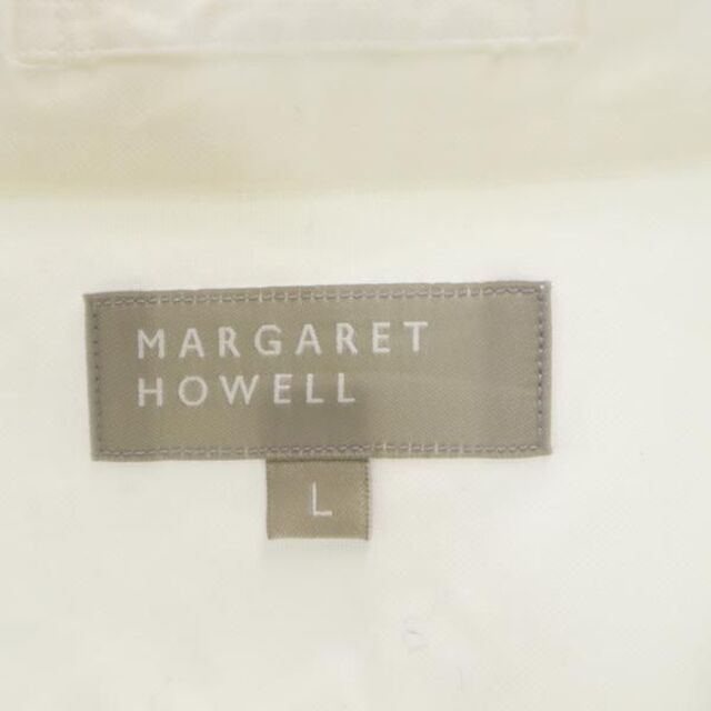 MARGARET HOWELL(マーガレットハウエル)のマーガレットハウエル 日本製 長袖 シャツ L 白系 MARGARET HOWELL メンズ 【中古】  【230317】 メンズのトップス(シャツ)の商品写真