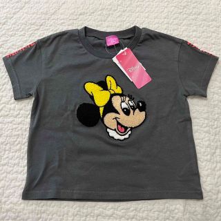 シマムラ(しまむら)の｜新品タグ付き｜ しまむら ミニー 半袖ティシャツ グレー 100(Tシャツ/カットソー)