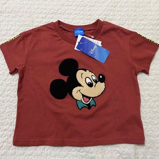 シマムラ(しまむら)の｜新品タグ付き｜ しまむら ミッキー 半袖ティシャツ 赤 90 バースデイ(Tシャツ/カットソー)